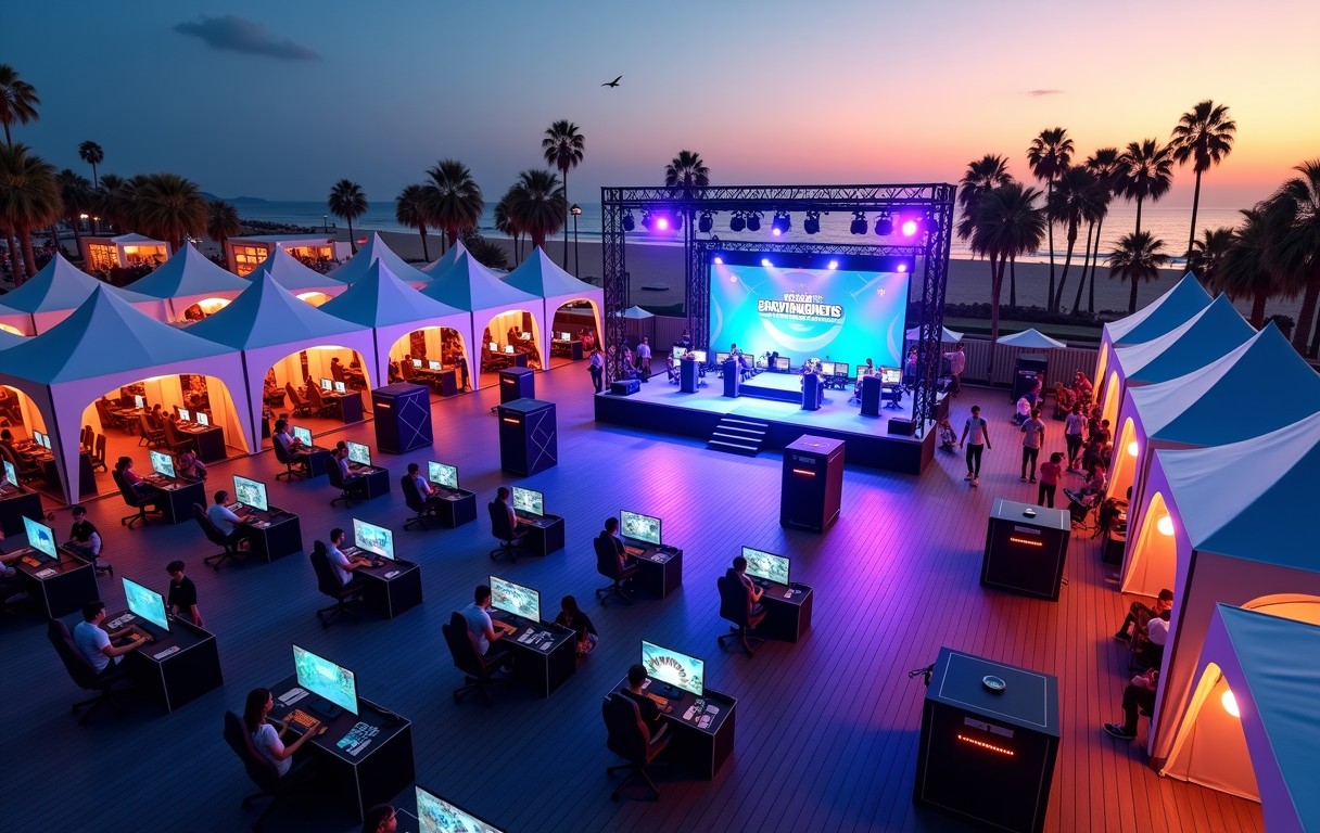 Comparativo dos maiores estádios gamers — Arena Gamer do Verão Maior Paraná: inovação em formato temporário